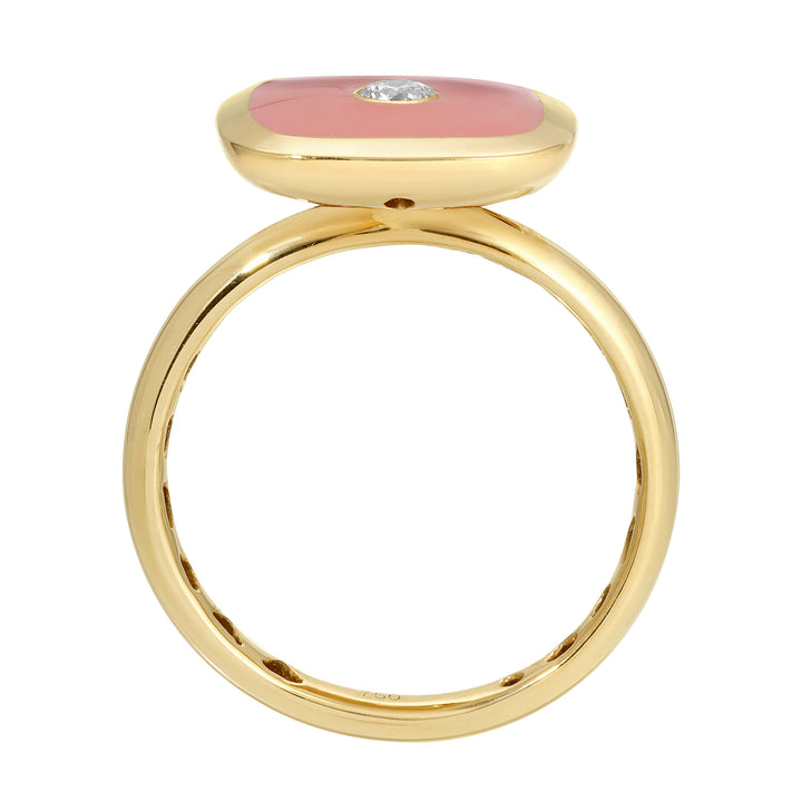 Pink Enamel Ring