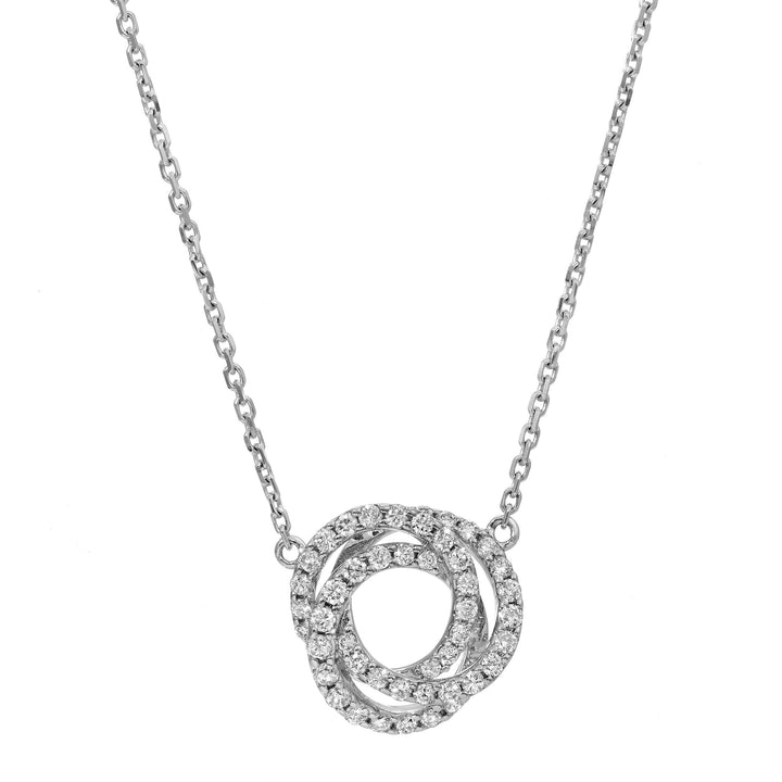Diamond Swirl Necklace