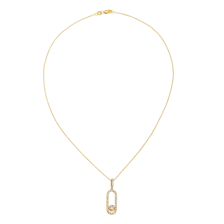 Oval Diamond Necklace
