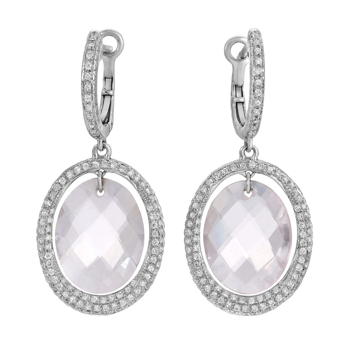 Drop Quartz Earrings