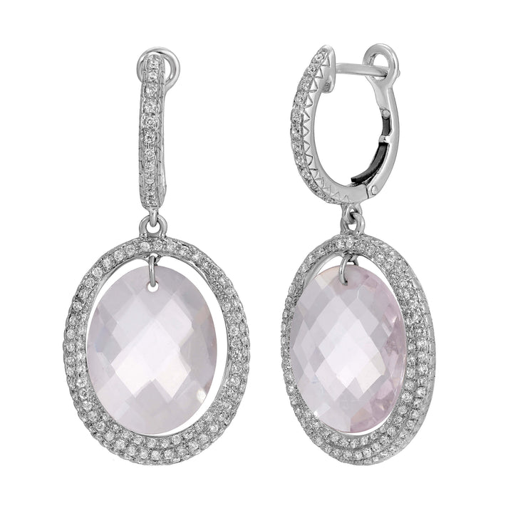 Drop Quartz Earrings