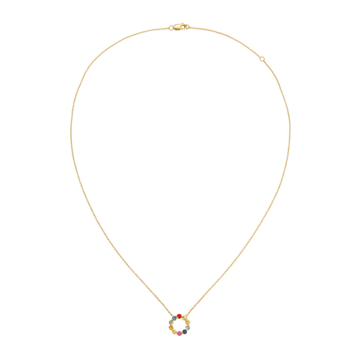 Rainbow Circle Necklace
