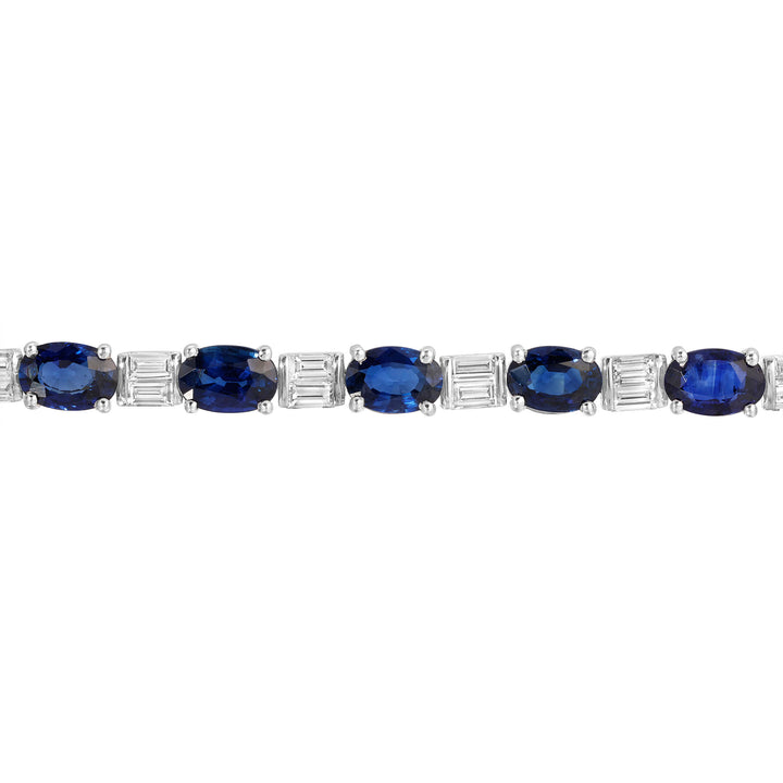 Diamond and Sapphire Tennis Bracelet