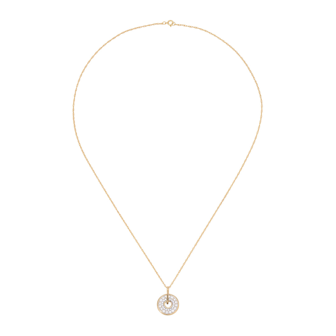 Diamond Circle Necklace