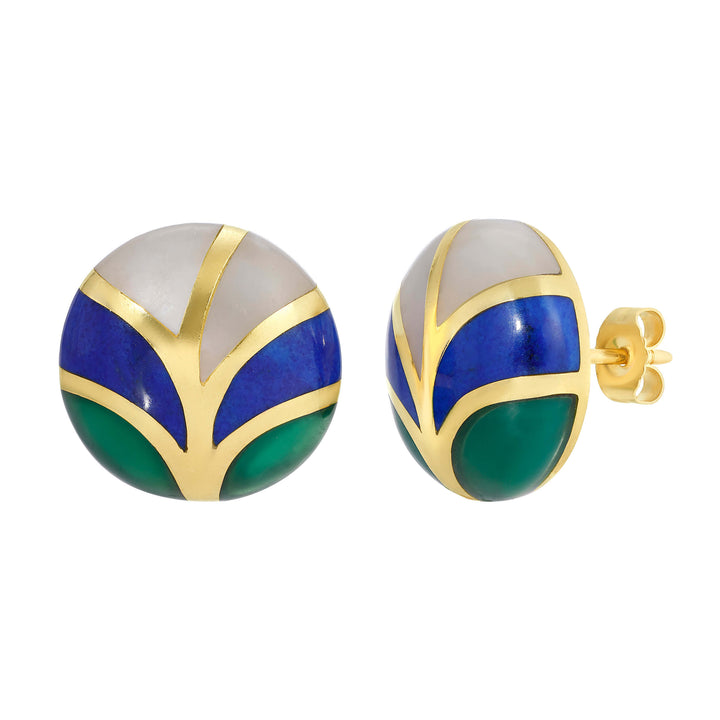 Palm Enamel Earrings