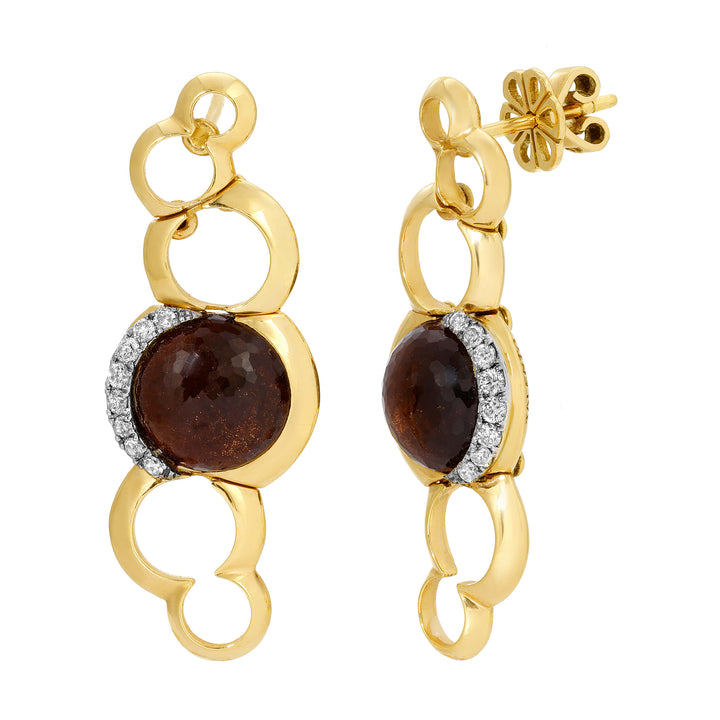Talento Cluster Quartz Earrings