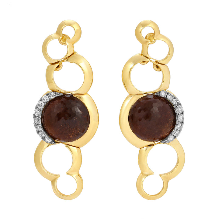 Talento Cluster Quartz Earrings