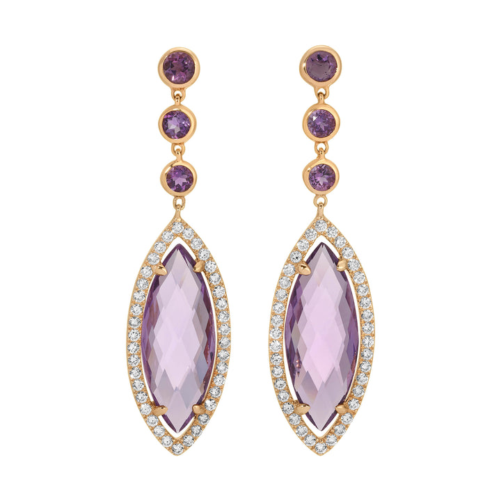 Casato Amethyst Drop Earrings