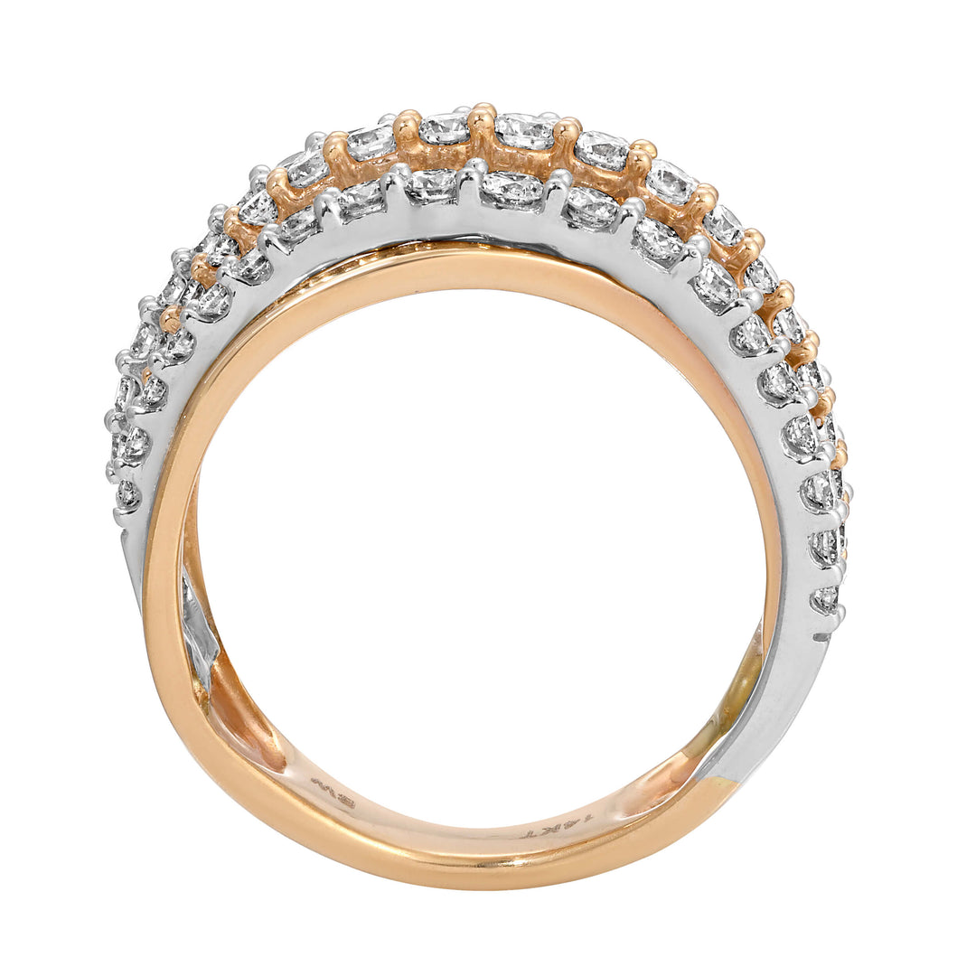 Crossover Diamond Ring