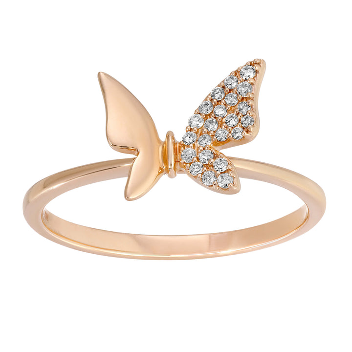 Butterfly Diamond Ring