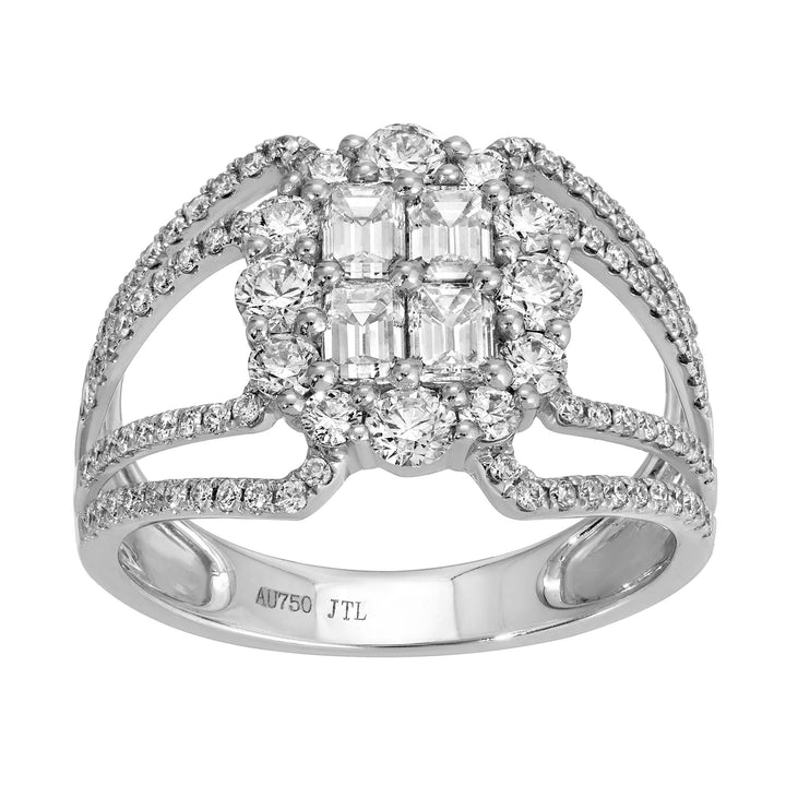 Cluster Split Shank Ring
