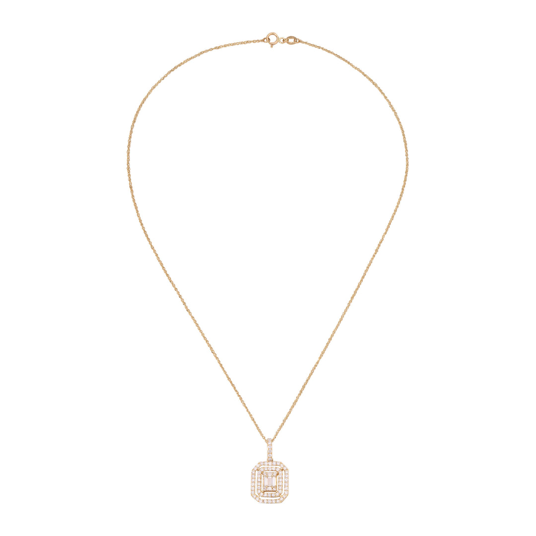 Baguette Diamond Necklace