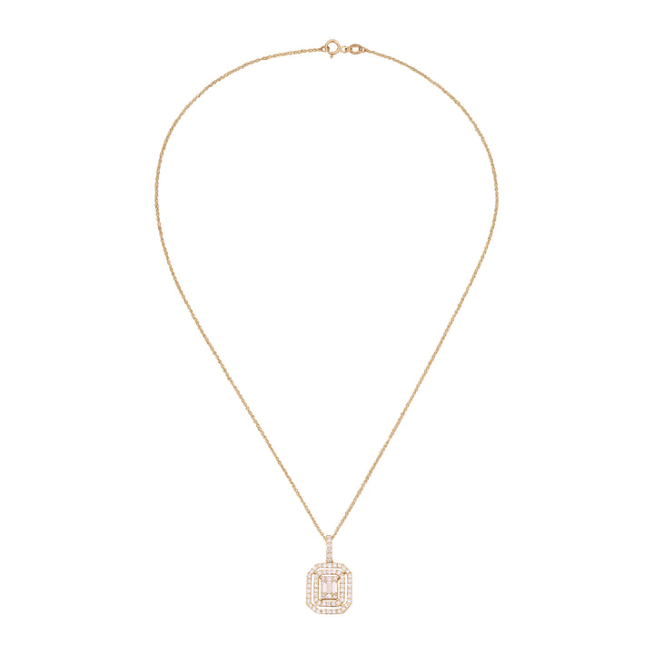 Baguette Diamond Necklace