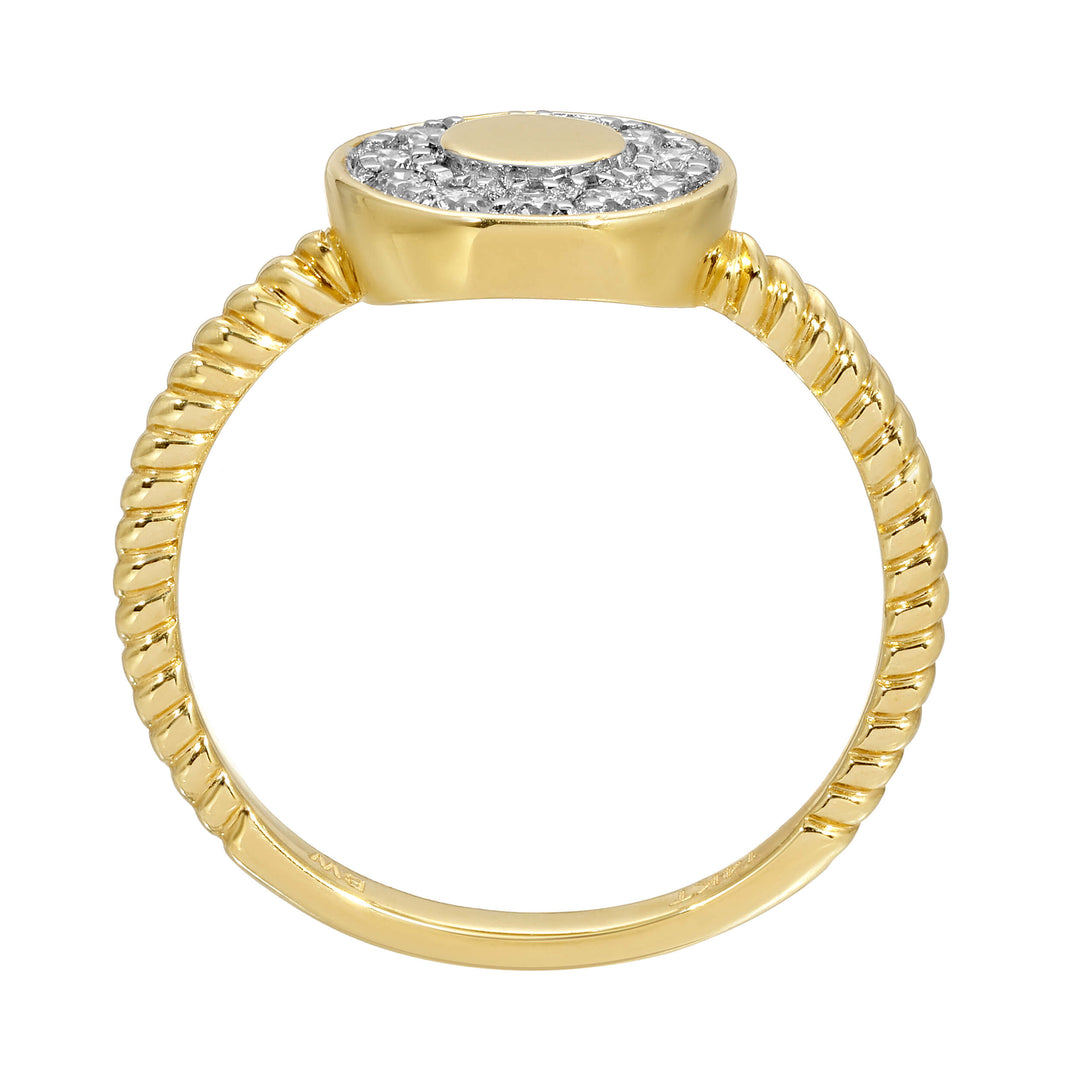 Circle Diamond Ring