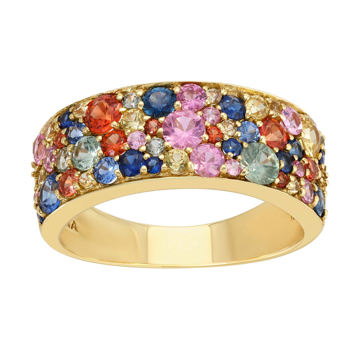 Multicolored Sapphire Ring