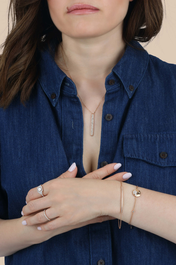 Diamond Bar Necklace
