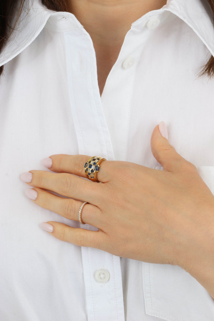 Mosaic Sapphire Ring