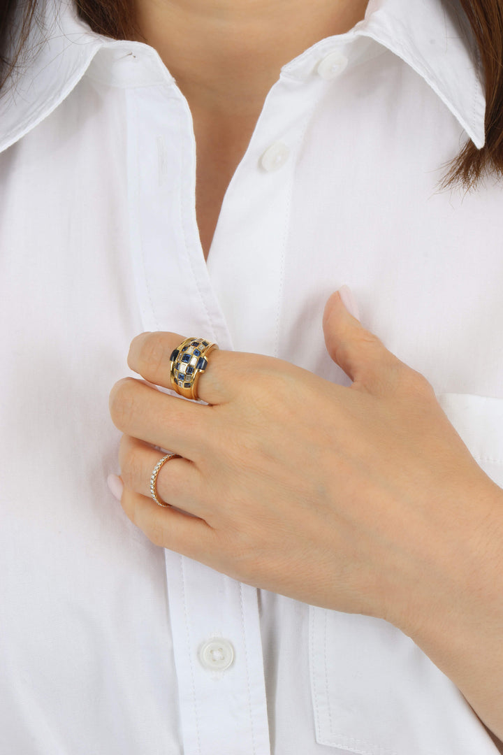 Mosaic Sapphire Ring
