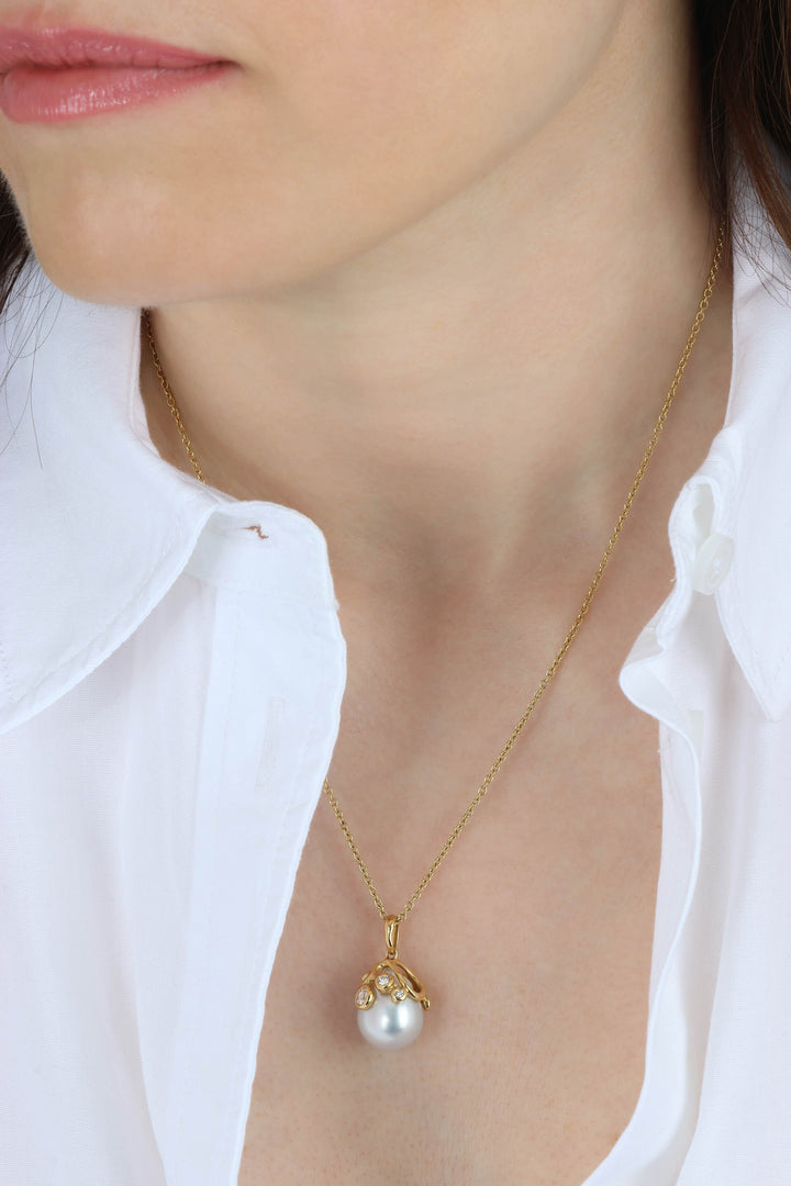 Ippolita Pearl and Diamond Necklace