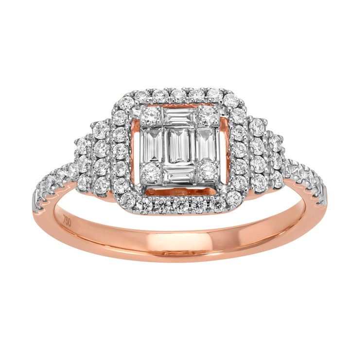 Rose Gold and Diamond Ring