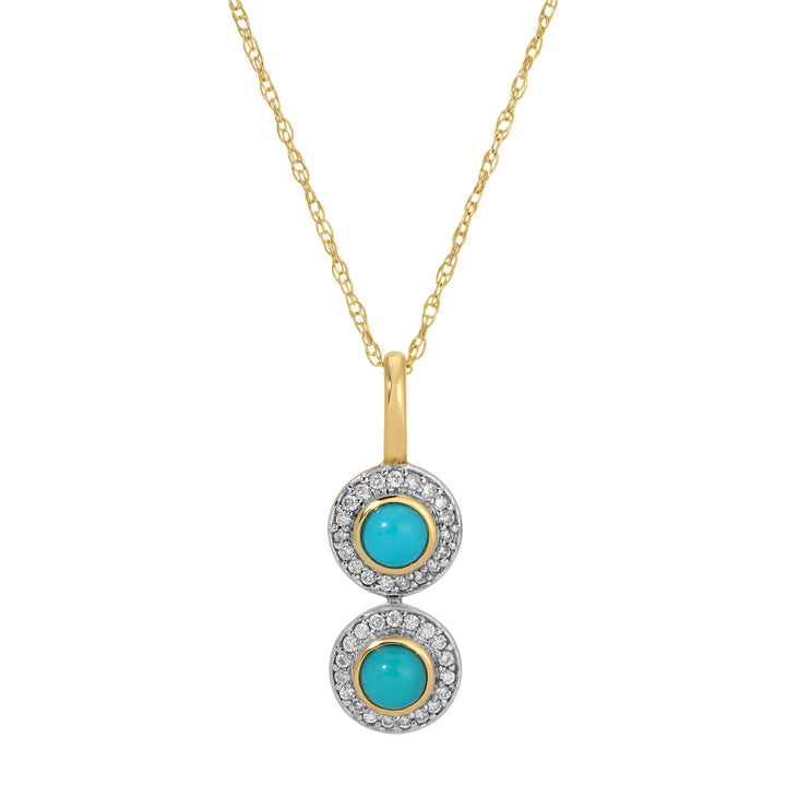 Turquoise and Diamond Necklace