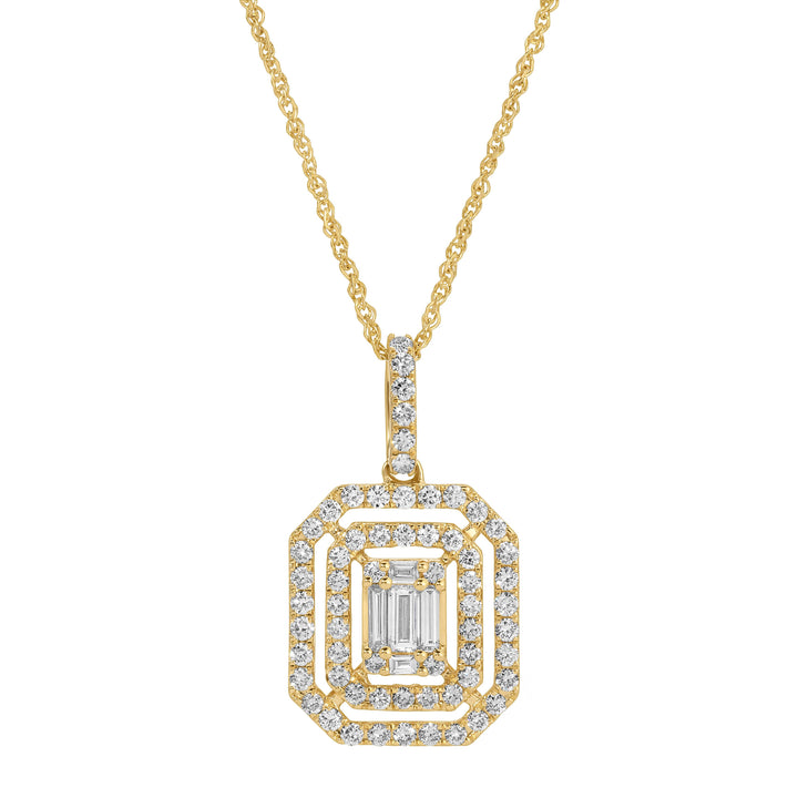 Baguette Diamond Necklace